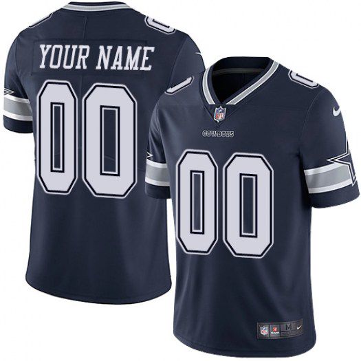 Nike Dallas Cowboys Navy Men Customized Vapor Untouchable Limited Jersey->customized nfl jersey->Custom Jersey